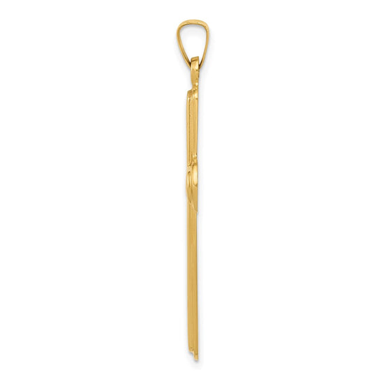 14k Polished Latin Cross Pendant