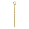 14k Polished Latin Cross Pendant