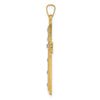 Gold Latin Cross Pendant