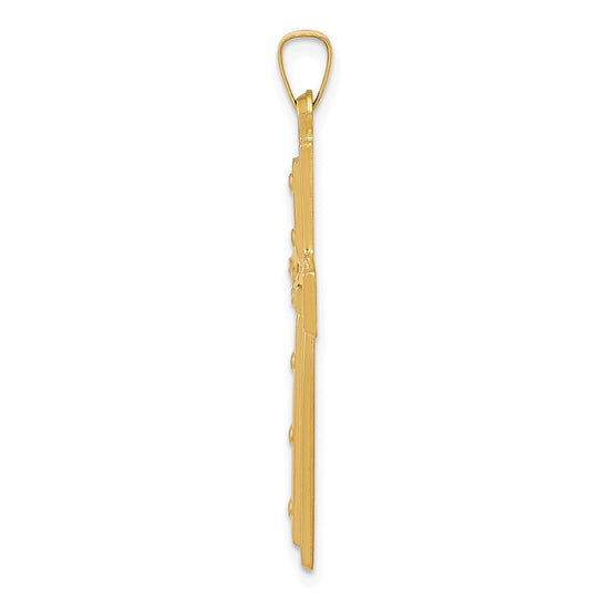 Gold Latin Cross Pendant