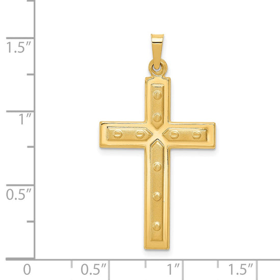 Gold Latin Cross Pendant