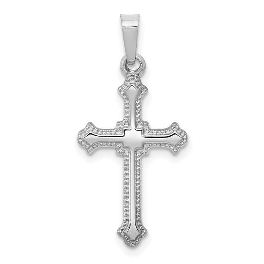 Gold Fleur de lis Cross Pendant