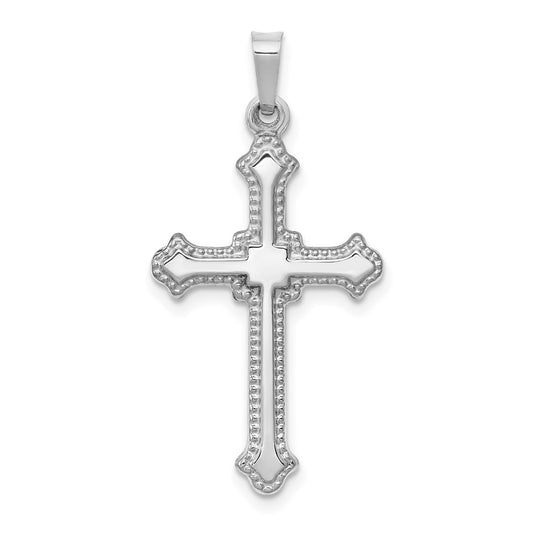 Gold Fleur de lis Cross Pendant