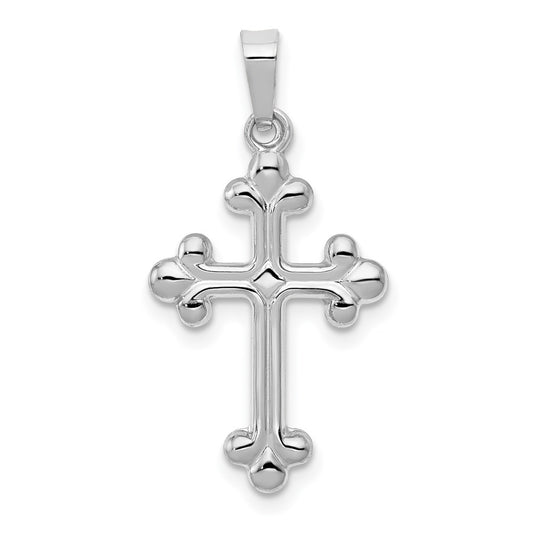 Gold Fleur de lis Cross Pendant