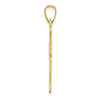 Gold Fleur de lis Cross PEndant
