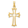 Gold Fleur de lis Cross PEndant