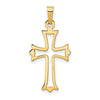 Gold Fleur de lis Cross PEndant
