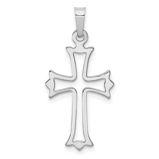 Gold Fleur de lis Cross PEndant