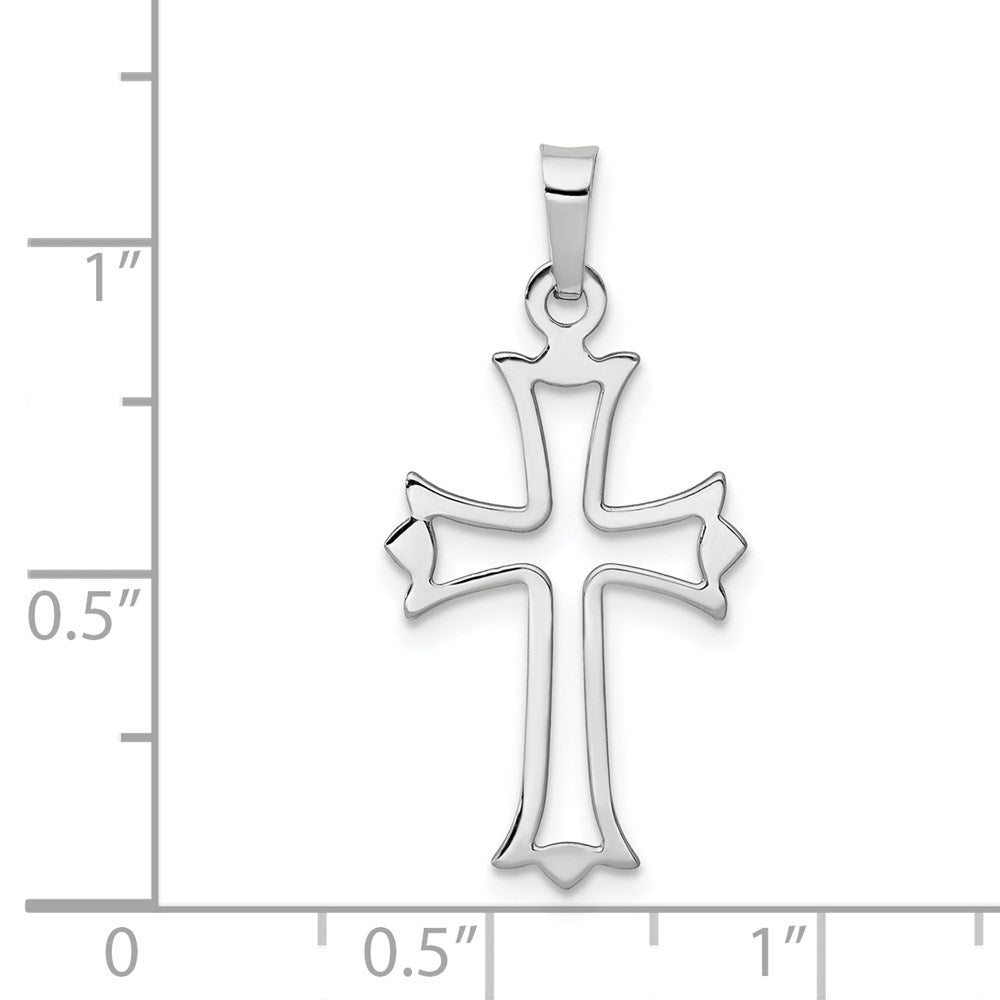 Gold Fleur de lis Cross PEndant