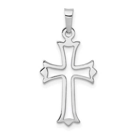 Gold Fleur de lis Cross PEndant