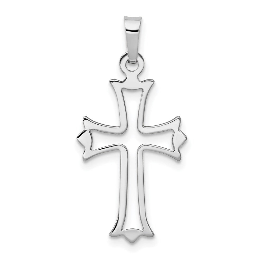 Gold Fleur de lis Cross PEndant