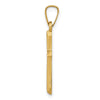 Gold Passion Cross Pendant