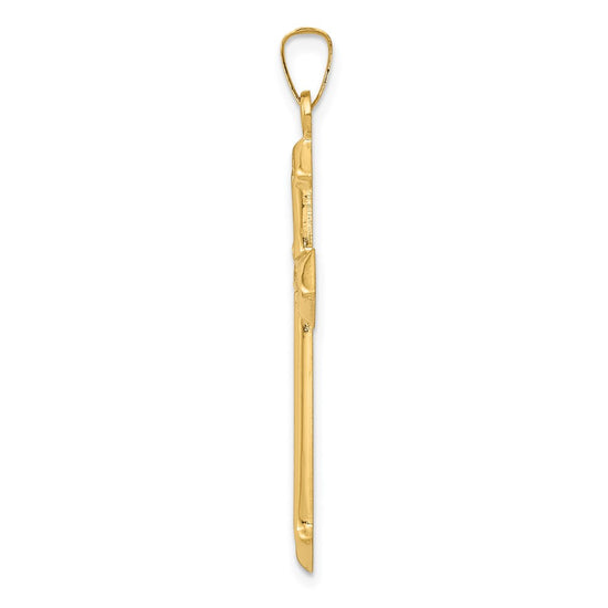 Gold Passion Cross Pendant
