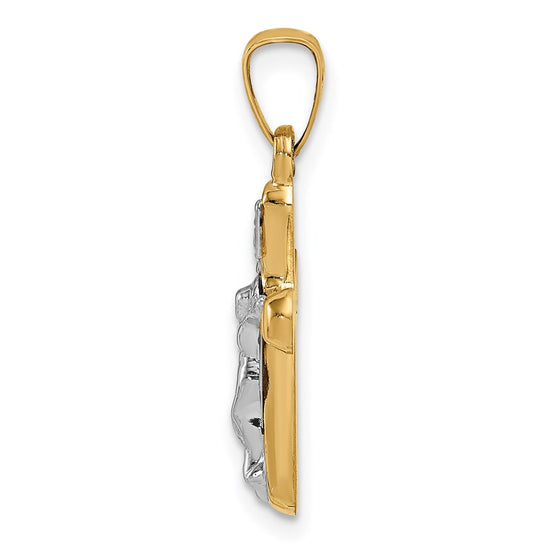 Gold INRI Cross Pendants