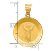 Gold Divino Nino Medal Pendant