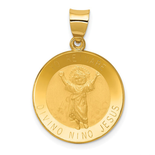 Gold Divino Nino Medal Pendant