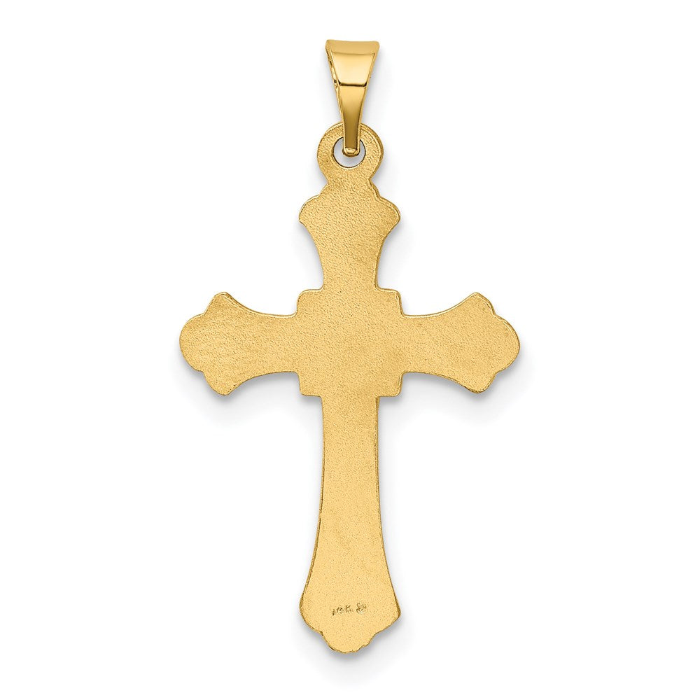 Gold Fleur de lis Cross Pendant