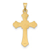 14k Budded Cross Pendant