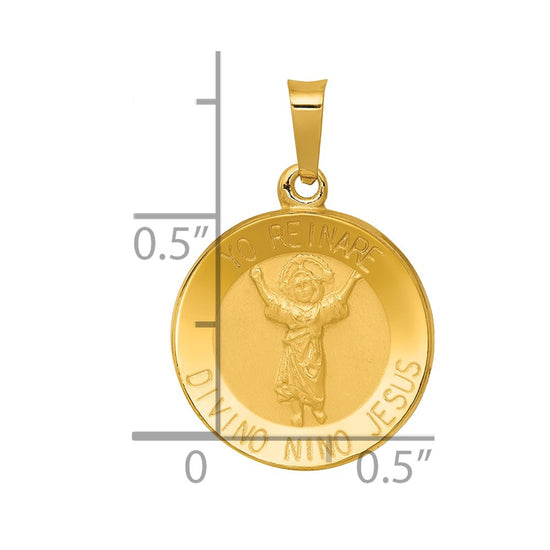 Gold Divino Nino Medal Pendant