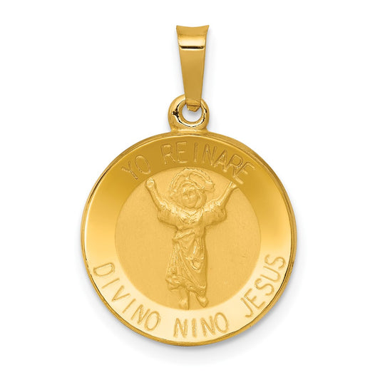 Gold Divino Nino Medal Pendant