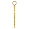 14K Cut-out Diamond-cut Cross Pendant