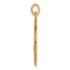 14k Polished and Satin Solid Small St. Florian Medal Round Pendant