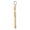 14k Hollow Polished Cross