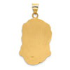 14k Hollow Polished and Satin Large Jesus Medal