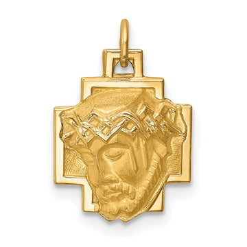 Gold Faces of Jesus Pendants