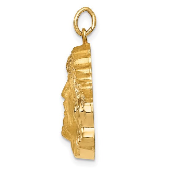 Gold Faces of Jesus Pendants