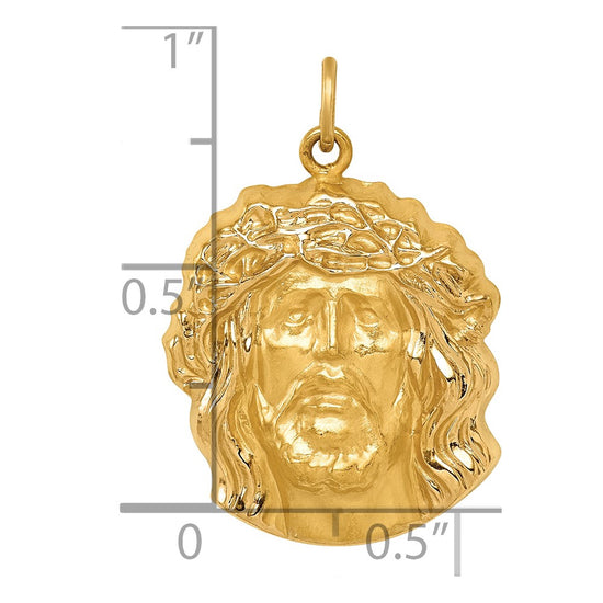Gold Faces of Jesus Pendants