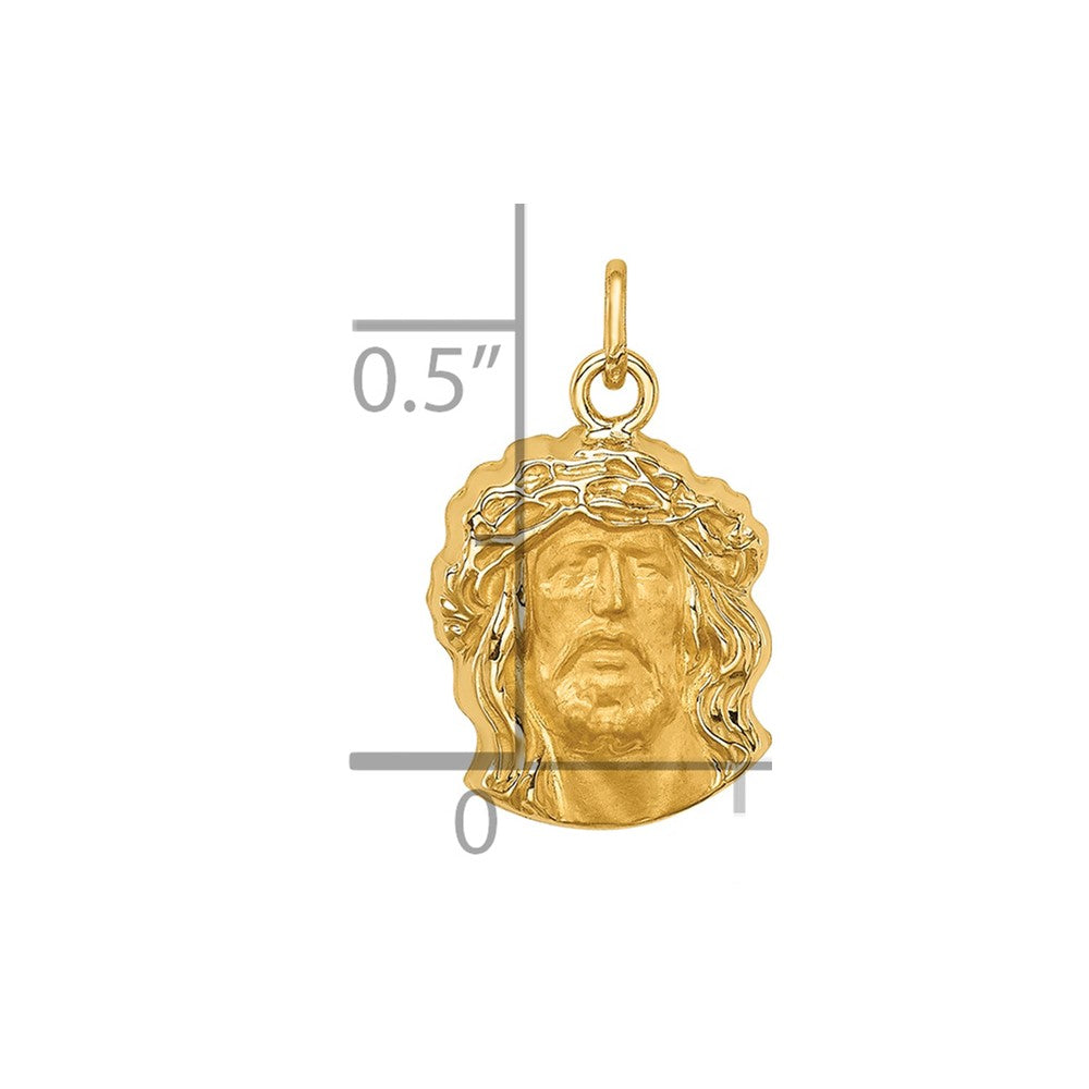 Gold Faces of Jesus Pendants