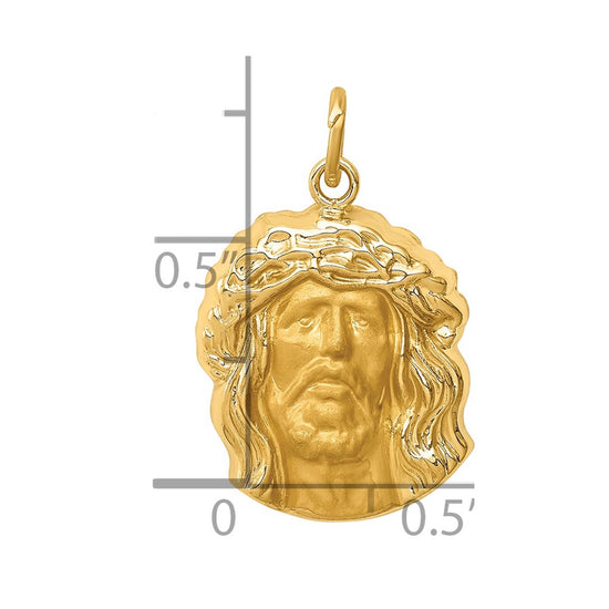 Gold Faces of Jesus Pendants