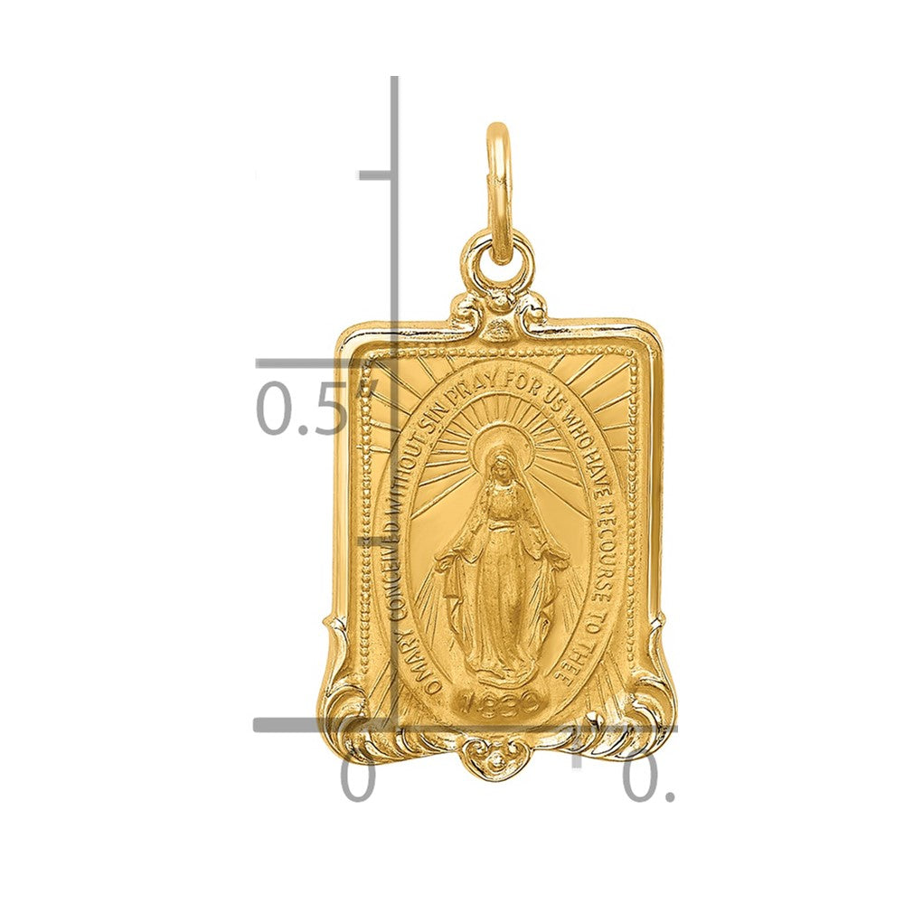 Gold Miraculous Medal Pendants