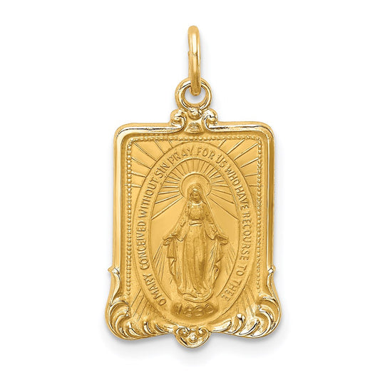 Gold Miraculous Medal Pendants