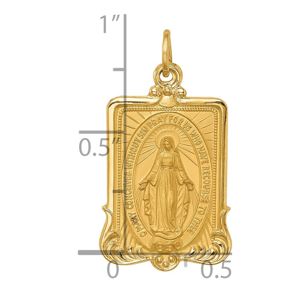 Gold Miraculous Medal Pendants
