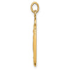 14k Polished and Satin Solid Miraculous Medal Rectangular Pendant