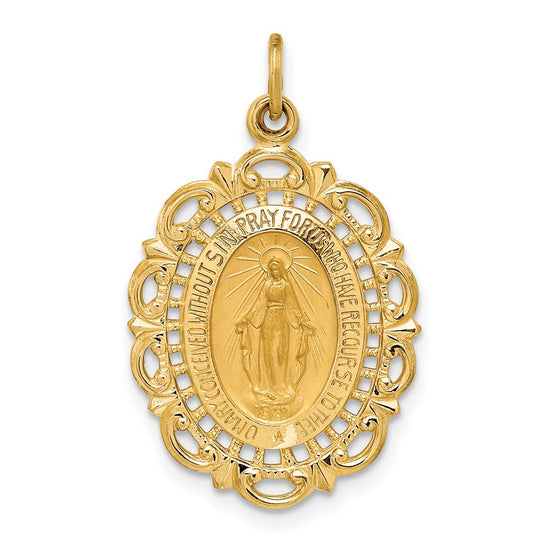 Gold Miraculous Medal Pendants