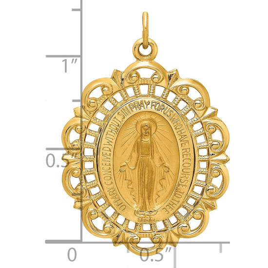 Gold Miraculous Medal Pendants