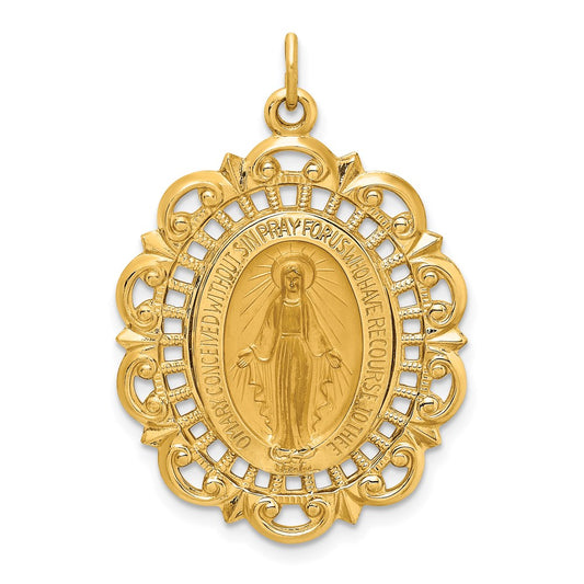 Gold Miraculous Medal Pendants