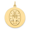 Gold Miraculous Medal Pendants
