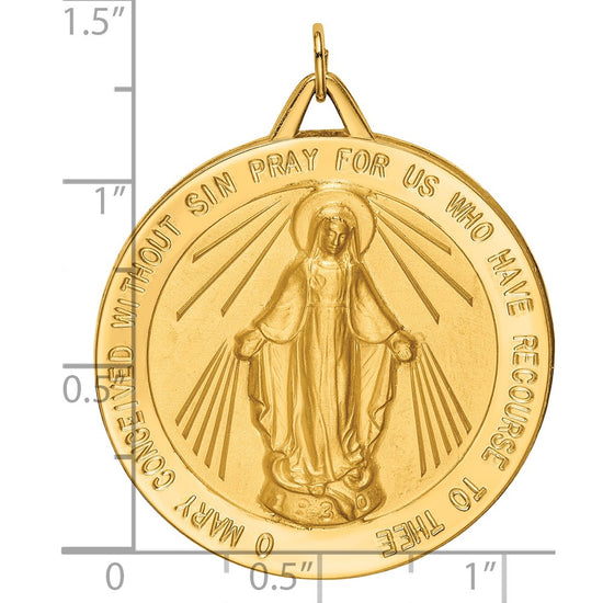 Gold Miraculous Medal Pendants
