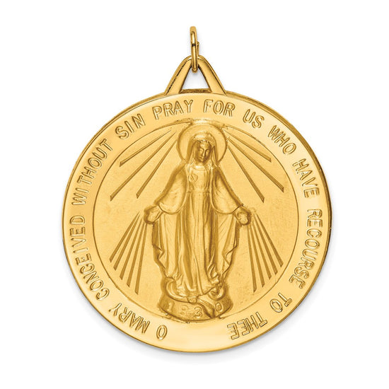 Gold Miraculous Medal Pendants