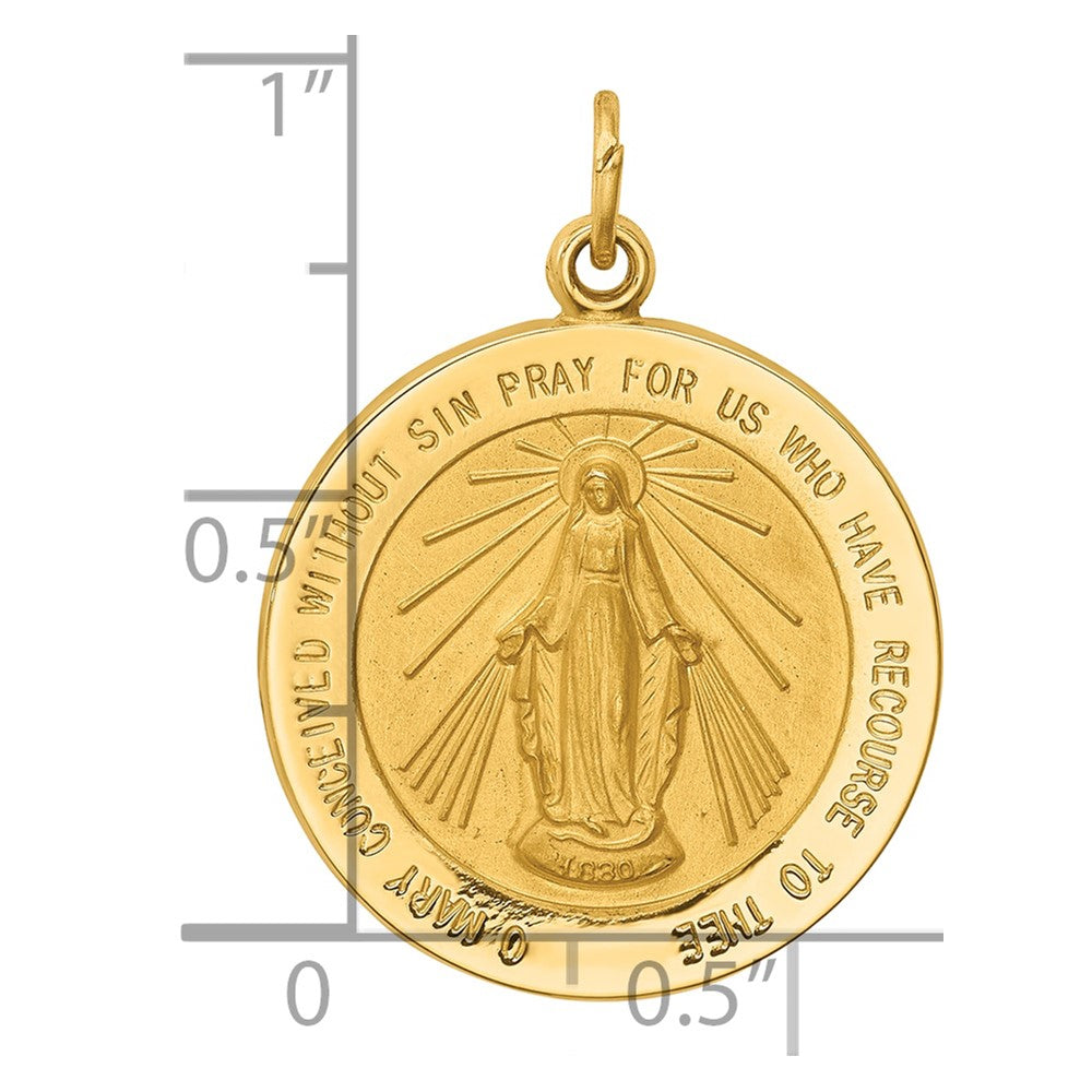 Gold Miraculous Medal Pendants
