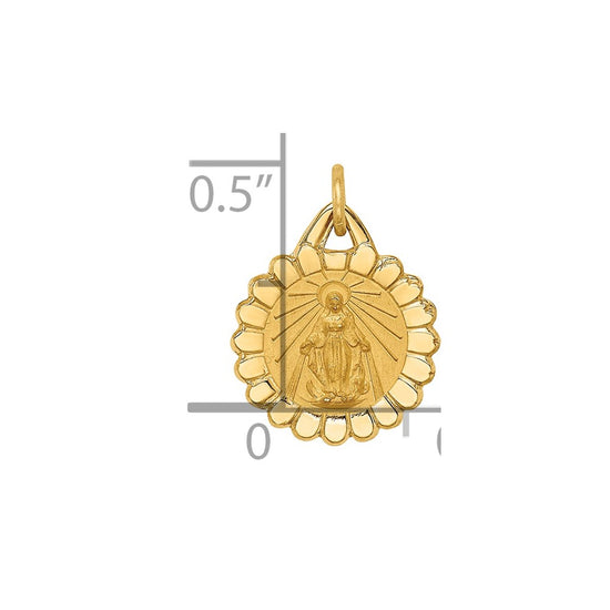 Gold Miraculous Medal Pendants