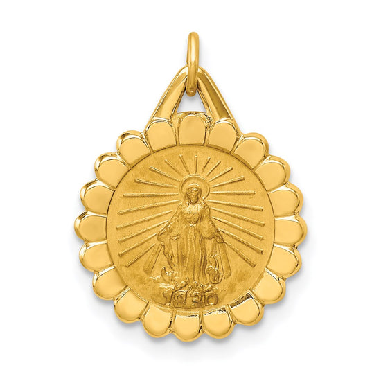 Gold Miraculous Medal Pendants