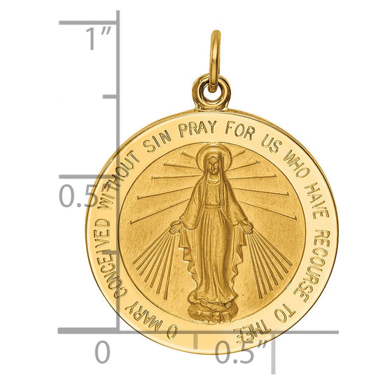 Gold Miraculous Medal Pendants