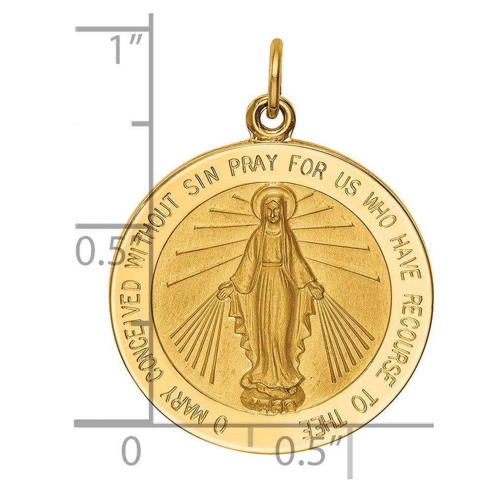 Gold Miraculous Medal Pendants