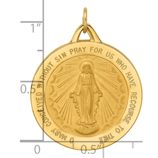 Gold Miraculous Medal Pendants