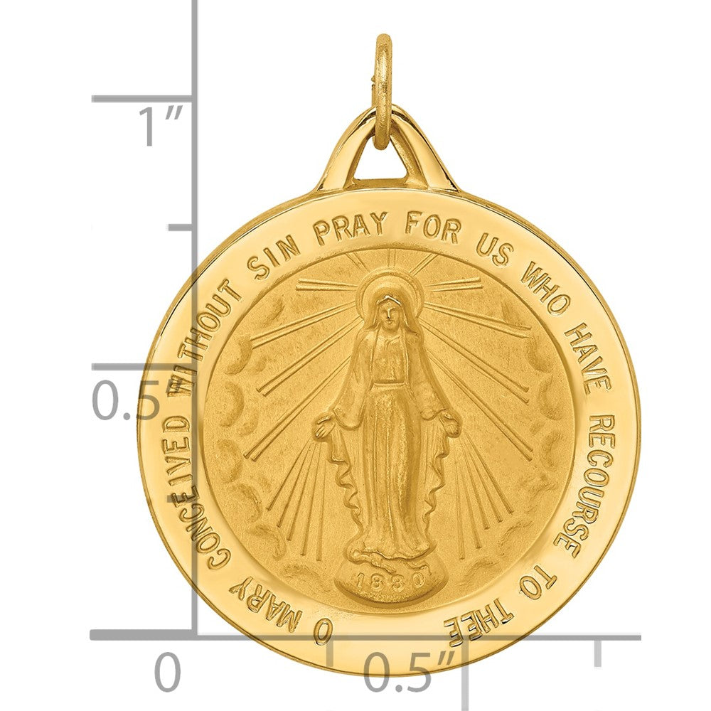 Gold Miraculous Medal Pendants